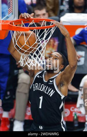 Brooklyn Nets' Mikal Bridges in action during Game 1 in the first round ...