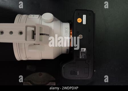 HCMC, VN - Jan 2024. Sony Alpha A9 Mirrorless Camera Stock Photo