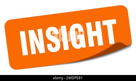 Insight Sticker Desing insight sticker. insight rectangular label isolated on white background ...