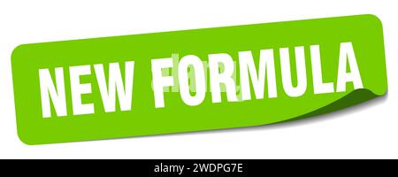 new formula sticker. new formula rectangular label isolated on white background Stock Vector