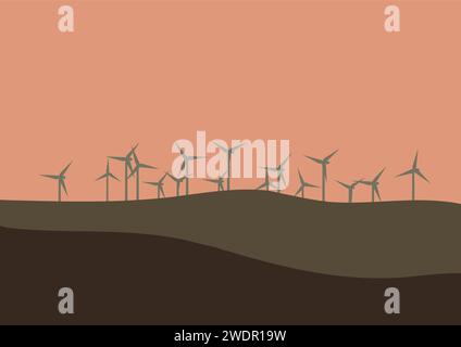renewable energy abstract background vector illustration Stock Vector