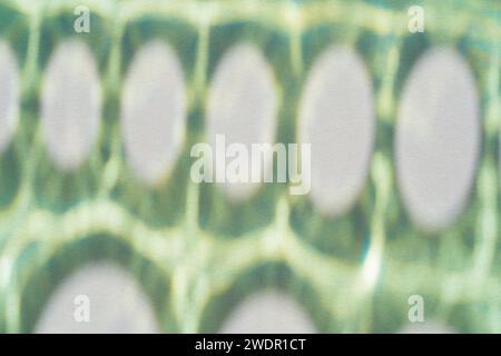 Abstract green water ripple texture overlay. Summer copy paste background Stock Photo
