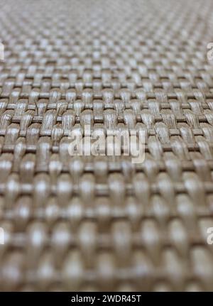 Closeup View Of Interlaced Fibers Of Woven Rattan Angle View Stock Photo Stock Photo