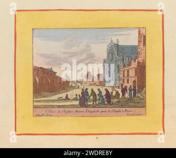 View of the church of Sainte -Elisabeth in Paris, 1631 - 1661 print View of the church of Sainte-Elisabeth in Paris. Print is part of an album. print maker: Parispublisher: ParisThe Hague paper etching church (exterior) Sainte-Elisabeth church Stock Photo