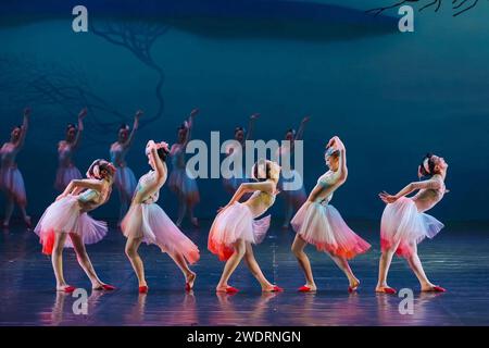 Xi'an. 22nd Jan, 2024. Dancers perform at the Shaanxi Opera House in Xi'an, northwest China's Shaanxi Province, May 12, 2023. TO GO WITH 'Across China: Young people savor beauty of Chinese dance dramas' Credit: Xinhua/Alamy Live News Stock Photo