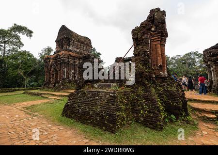 The My Son temple ruins in Vietnam Stock Photo