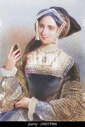 Jane Seymour (1509-1537), the third wife of King Henry VIII, 1851