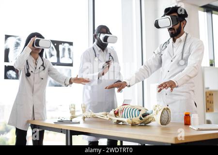 Working atmosphere in modern lab. Stock Photo