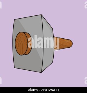 Hammer Vector Illustration Heavy Sledge hammer icon Vector Stock Vector
