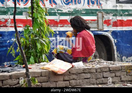 Street children known as Tokai are increasingly getting addicted to a new drug called ‘dandy’, pushing their lives towards ruination Stock Photo