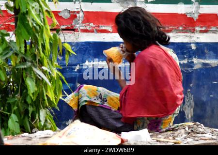 Street children known as Tokai are increasingly getting addicted to a new drug called ‘dandy’, pushing their lives towards ruination Stock Photo