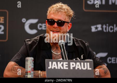 SAN JUAN, PUERTO RICO Jake Paul and Nakisa Bidarian, March 2, 2024