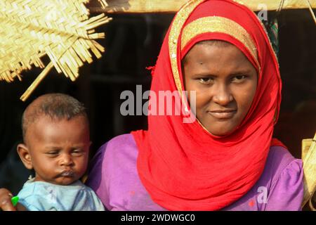 Afar people residents of the The Danakil Desert (or Afar Desert) a desert in northeast Ethiopia, southern Eritrea, and northwestern Djibouti. Situated Stock Photo