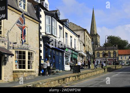 Summer view over the market place in Pickering town, North Yorkshire, England; UK Stock Photo