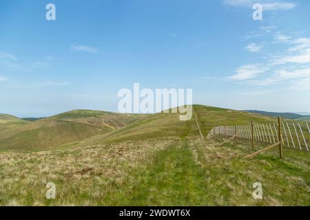 Rolling hills of Corb Glen, Perth and Kinross, Scotland Stock Photo