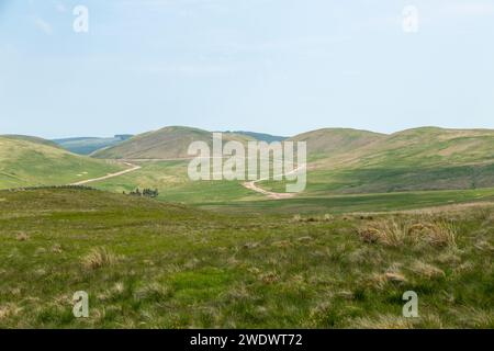 Looking down Corb Glen from Steele’s Knowe, Perth and Kinross, Scotland Stock Photo