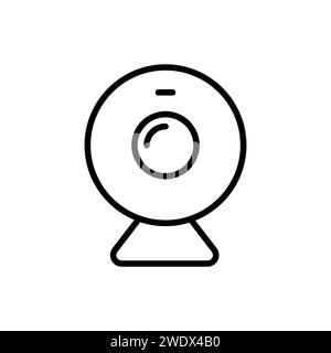 Webcamera outline vector icon Stock Vector