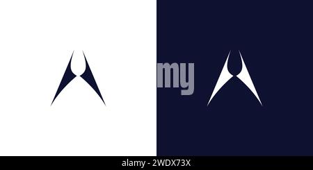 Modern and sophisticated  letter A initials logo design Stock Vector