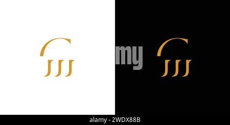 Luxurious and unique GW logo design Stock Vector