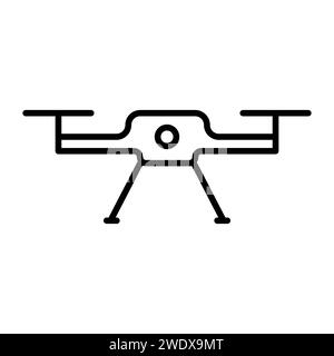 Dron outline vector icon Stock Vector