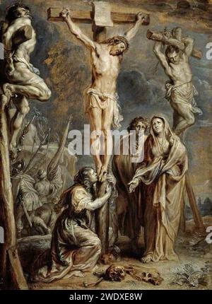Abraham Jansz. van Diepenbeeck (1596-1675) - The Crucifixion Stock Photo