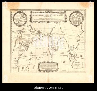 Erythraei Sive Rubri Maris Periplus – 1658 Jansson Map of the Indian ...