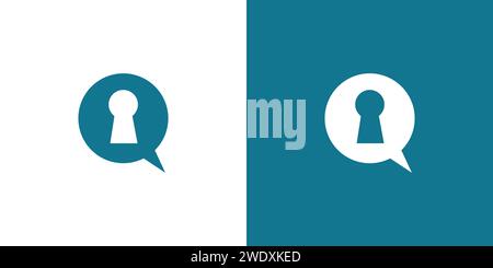 The Answer Key logo design is unique and modern Stock Vector