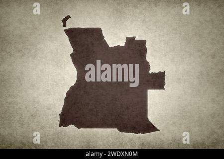 An old map of Angola on an antique globe Stock Photo - Alamy