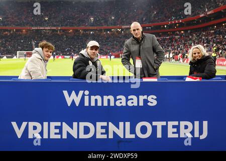 AMSTERDAM, 21-01-2024, JohanCruijff Arena, football, Dutch eredivisie ...