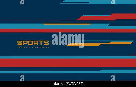 Retro vintage sports background from the 1970s, 80s, 90s. Abstract vector illustration retro 70s graphic design Stock Vector