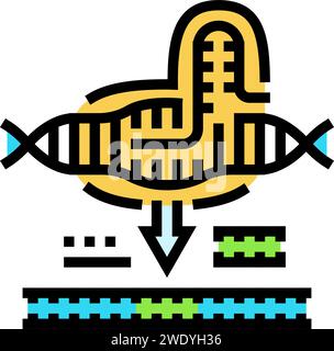 crispr casediting cryptogenetics color icon vector illustration Stock ...