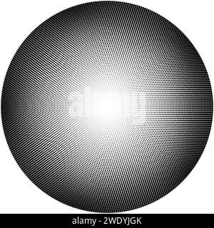 Abstract gradient with grain and noise effects, dotted circle patterns and shapes. Spray effect dynamic. Flat vector illustration isolated on white Stock Vector