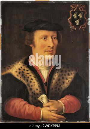 After Joos van Cleve - Portrait of Adriaan van der Goes (....-1560), ca. 1525-1528, 48365. Stock Photo