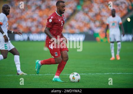 Highlights of the match between Côte d'Ivoire and Equatorial Guinea at the 2023 Africa Cup of Nations. Stock Photo