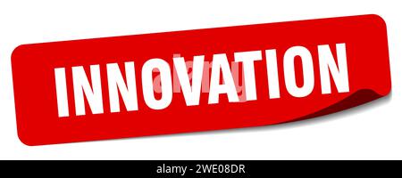 Sticker Innovaiton innovation sticker. innovation rectangular label isolated on white ...