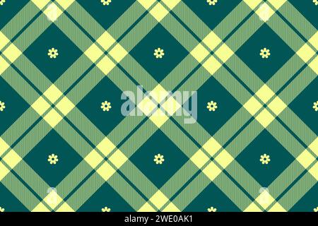 Spring gingham pattern, seamless checked plaids. Pastel vichy background for tablecloth, napkin, dress, Easter holiday textile design Stock Vector