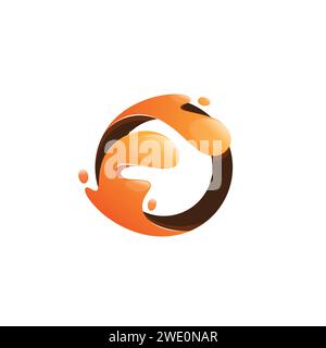 letter v circle ring motion design logo vector Stock Vector Image & Art ...