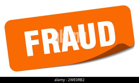 Fraud Rectangle fraud sticker. fraud rectangular label isolated on white background ...