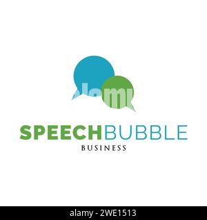 Speech Bubble Icon Logo Design Template Stock Vector