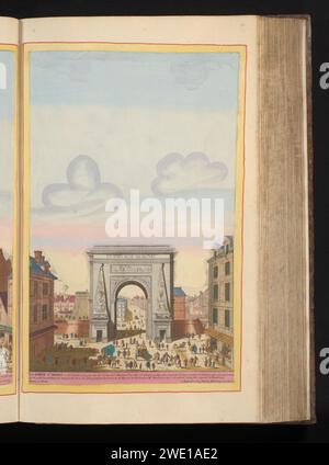 Porte Saint-Denis, triumphal arch erected by Louis XIV on 1672. Paris ...