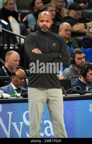 Orlando, Florida, USA, January 22, 2024, Cleveland Cavaliers head coach JB Bickerstaff at the Kia Center. (Photo Credit: Marty Jean-Louis/Alamy Live News Stock Photo