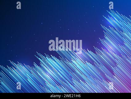 Abstract technology background Overlapping digital lines of the future represent innovation in the transmission of cyber data over high-speed internet Stock Vector