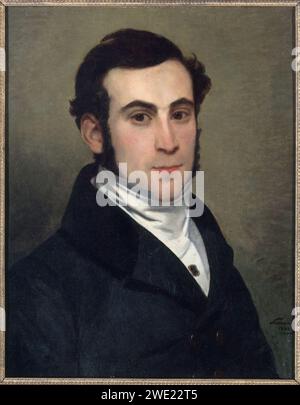 Alphonse Lavaudan - Portrait d'inconnu, présumé Alexandre-Auguste Ledru-Rollin - P457 Stock Photo