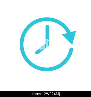 Time. Lifespan, life cycle icon. From blue icon set. Stock Vector