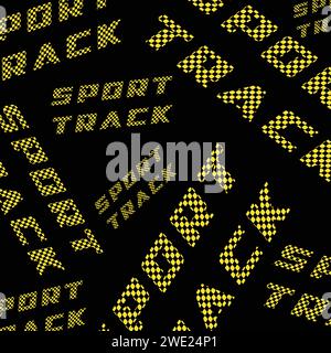 Sport race checkered background Stock Vector