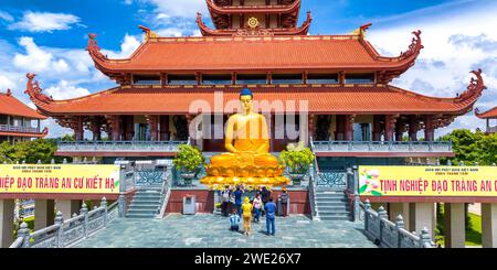 Image Thành Nghiệp image beautiful image beautiful - Aerial view of Thanh Tam Pagoda in Binh Chanh district. A ...