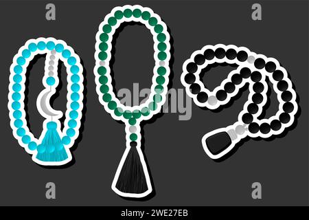 Beautiful color illustration on theme of celebrating annual holiday Ramadan Stock Vector