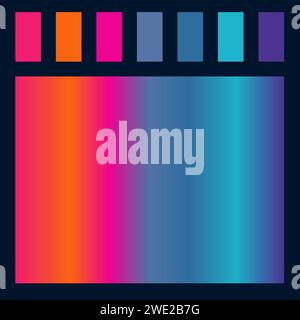 Palette with gradient. Not AI. Vector illustration Stock Vector