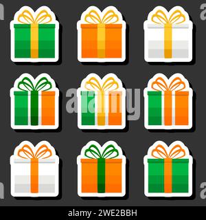 Beautiful color illustration on theme of celebrating annual holiday St. Patrick's Day Stock Vector