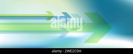 Blue Abstract web background,   banner template, Web header, arrows Stock Vector